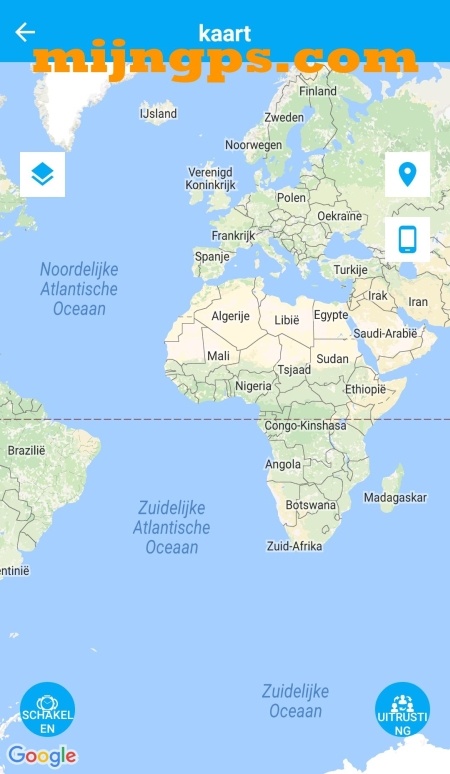 setracker app gps tracking kaart locatie view