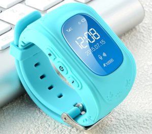 gps horloge kind blauw telefoon met SOS knop