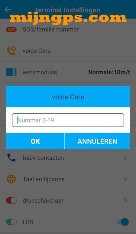 SeTracker voice care bellen App sos