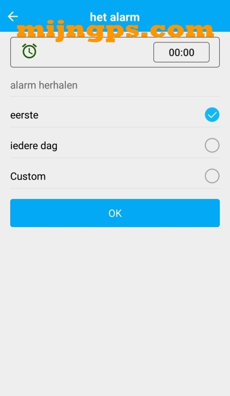 setracker handleiding alarm instellen