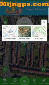 Setracker2 storing reset map layout selecteren op kaart