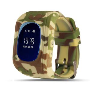 Q50 Camo kids smart watch SOS LED v2 zandkleur