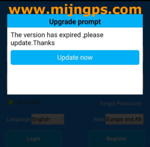 SeTracker app version has expired please update to latest version security upgrade