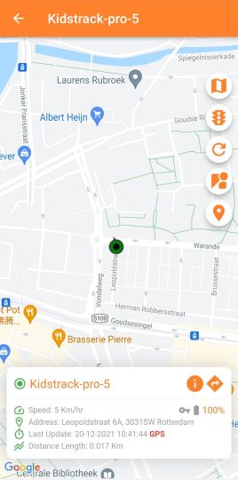 Gps app handleiding google maps telefoon horloge tracker kind